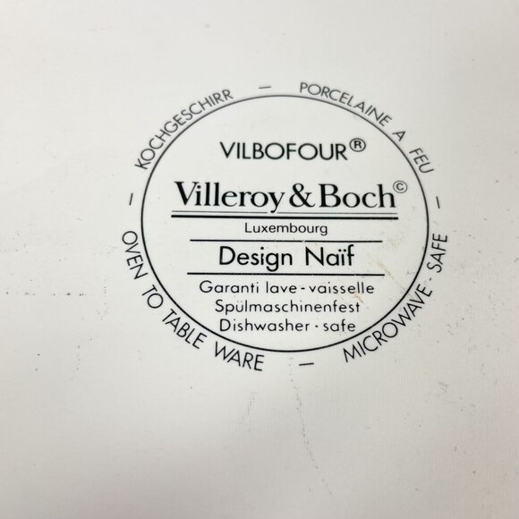 Villeroy and Boch Vilbofour Design Naif Oval Ceramic Casserole Baking Dish - Picture 6 of 6